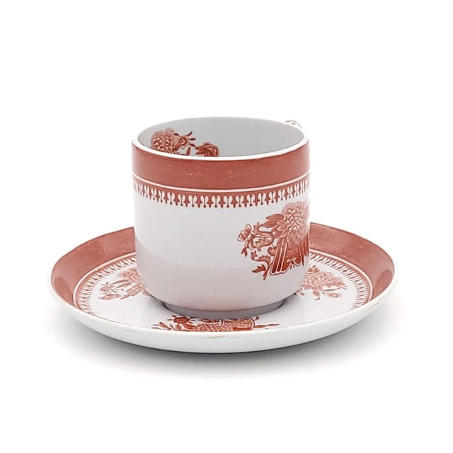 Set of Twelve Spode Orange Fitzhugh Demitasses and Saucers For Sale In San Francisco - Image 6 of 8