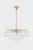 Contemporary Mitzi Mimi 22.5 in. 6 Light Chandelier in Aged Brass Finish For Sale - Image 3 of 9