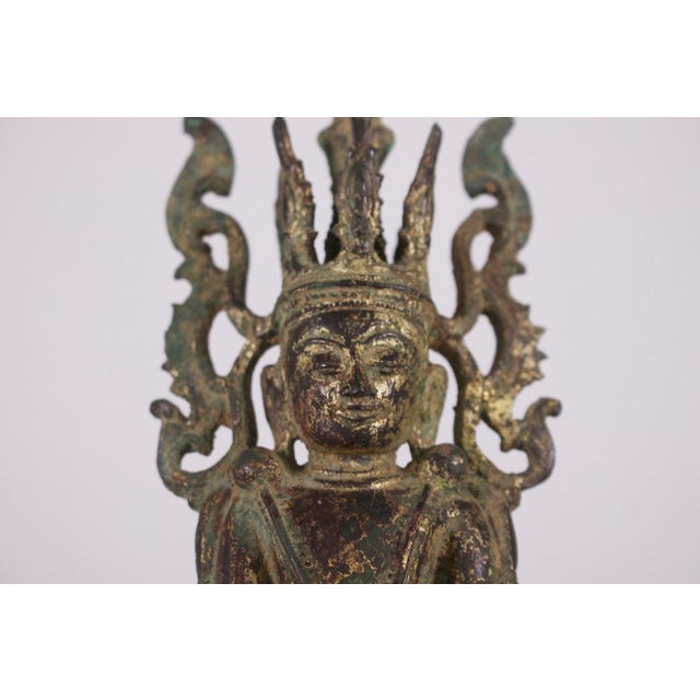 Jambupati Adorned Buddha, 1800s, Bronze For Sale - Image 5 of 10