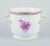 1970s Apponyi Flowerpot with Purple Floral Motifs from Herend, Hungary, 1970s For Sale - Image 5 of 5