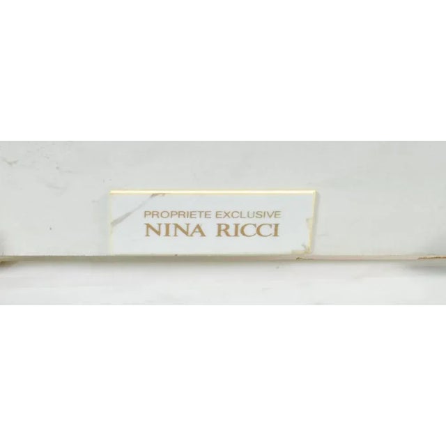 1970s Italian Opal Acrylic Glass and Bronze Mirror Table Lamp by Nina Ricci, 1970 For Sale - Image 5 of 6