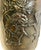 Japanese Japanese Meiji Era Patinated Bronze Vase With Peonies and a Child For Sale - Image 3 of 15