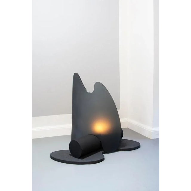 Gathering heat by Christian and Jade Gathering heat Year: 2019 Material: Smoked glass, steel, Lavastone, bioethanol system...