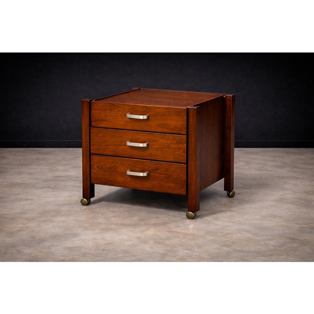 Brown Filing Cabinet & Drawers in Rosewood, Jorge Zalszupin, 1960’s For Sale - Image 8 of 10