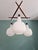 Scandinavian Chandelier in Teak and White Opaline Glass, 1960s For Sale - Image 4 of 18