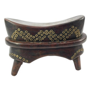 Early 20th Century Dinka Stool Headrest For Sale