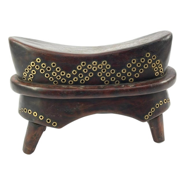 Early 20th Century Dinka Stool Headrest For Sale