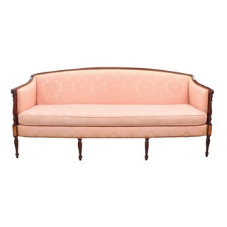 1960's Vintage Hickory Chair Furniture Company Sheraton Style Settee For Sale