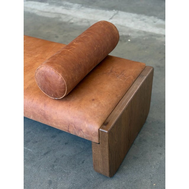 La Luna Daybed - In Aged Leather For Sale - Image 11 of 16
