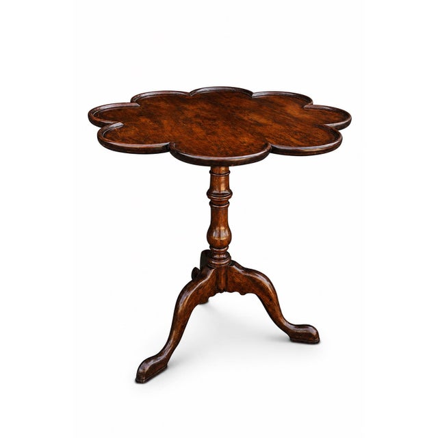 George II Scalloped Edged Tripod Tilt Top Table, 1890s For Sale - Image 5 of 11