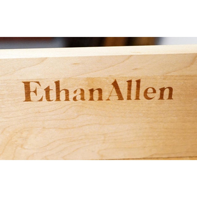 Ethan Allen Heirloom Nutmeg Maple CRP Custom Room Plan 30" Shutter Door Cabinet W. Bookcase Top 10-4511p / 10-4019 For Sale - Image 9 of 14