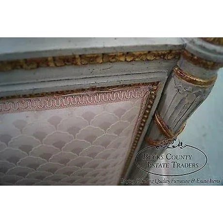 Red Beacon Hill Vintage French Louis XV Style Single Headboard For Sale - Image 8 of 13