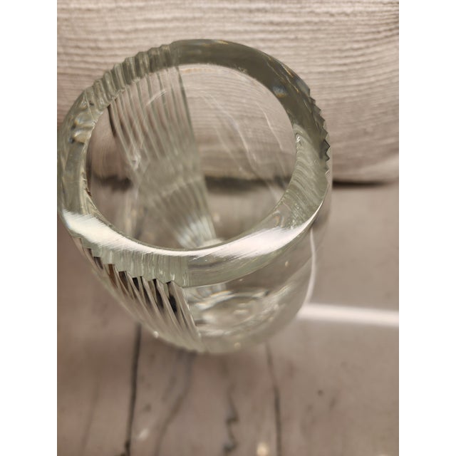 Vintage Lenox 11" Heavy Cut Crystal Vase, 1992 or Earlier – 9.9 LBS For Sale - Image 13 of 18