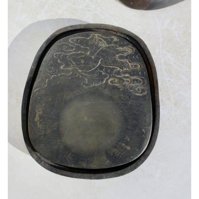 Late 20th Century Vintage Chinese Inkstone and Wooden Box For Sale - Image 5 of 5