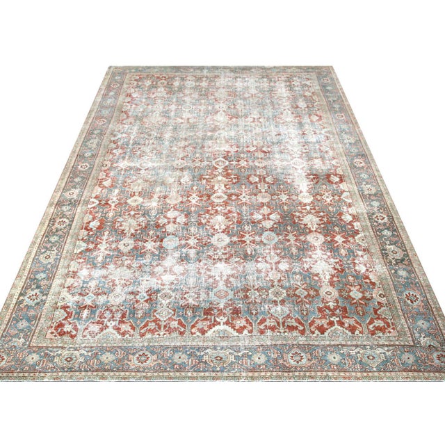 1940s Persian Heriz Rug For Sale In Los Angeles - Image 6 of 6