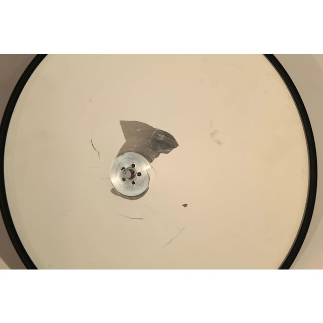 Postmodern Table Lamp with Black Cone Shade and Brushed Aluminum Stem, 1980s For Sale - Image 12 of 13