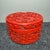 Wood 1970s Carved Cinnabar Lacquer Round Box, Dragon and Carp Among Waves, Lidded Scholar's Seal Paste Box For Sale - Image 7 of 9