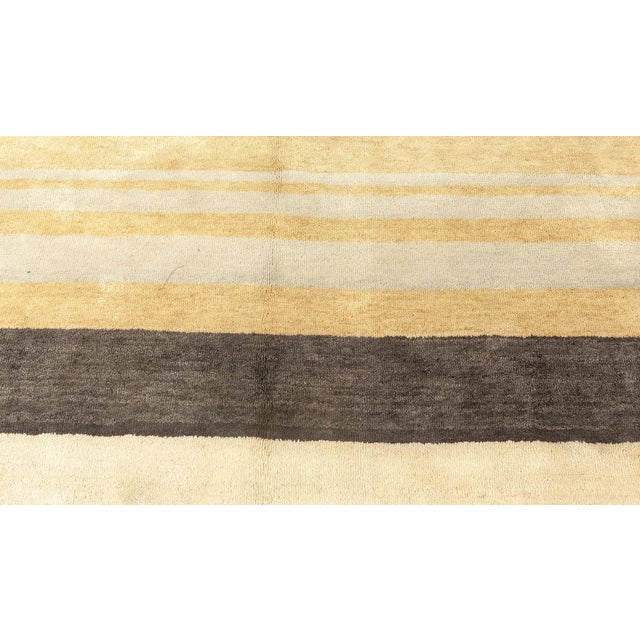 Luxurious Art Deco Style Hand-Knotted Silk & Wool Runner by Doris Leslie Blau For Sale - Image 4 of 6