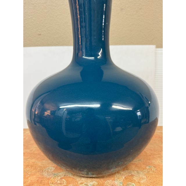 Ceramic Martino Interiors Globular Ceramic Bottle Vase For Sale - Image 7 of 12
