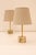 Mid-Century Modern Italian Onyx and Brass Table Lamps, Set of 2 For Sale - Image 6 of 17