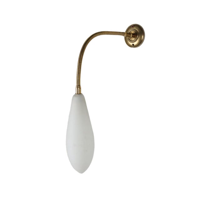 Italian Wall Lamp in Glass, 1950s For Sale - Image 6 of 6