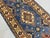 2000 - 2009 Blue and Cream Kazak Wool Runner Rug With Tribal Medallions, 2'8" X 6'11" For Sale - Image 5 of 14