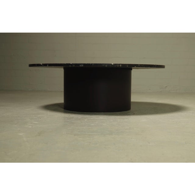 Vintage Fossil Stone and Steel Coffee Table from Metaform, 1970s For Sale - Image 4 of 10