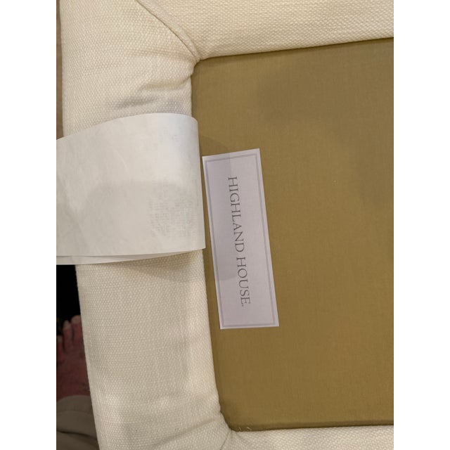 Pair of Highland House Eton Skirted Slipper Chairs For Sale - Image 10 of 11