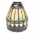 1990s Small Tiffany Style Slag Glass Lamp Shade Multicolor For Sale