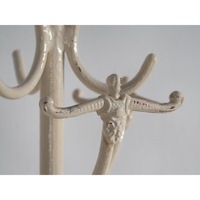 Antique white iron coat rack (c.1920) Dimensions: Diameter: 58 cm Height: 190 cm Style: Art Nouveau Materials and...