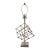 Regina Andrew Cubic Lamp Polished Nickel. For Sale