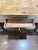 Brown Antique Primitive Pine Farmhouse Extension Table With Concealed Leaves For Sale - Image 8 of 12