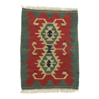 Vintage Persian Shiraz Kilim Rug - 02'00 X 02'09 For Sale