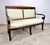 Antique French Empire Parlor Suite Set Settee & King / Queen Armchairs Restored For Sale - Image 4 of 12