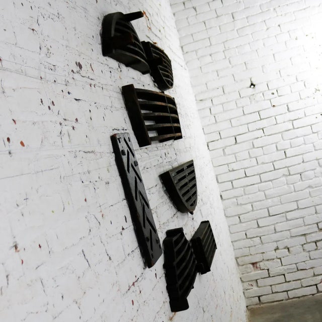 Wood Antique Industrial Foundry Patterns for Molds Handmade Wood Set of Seven – Group 2 For Sale - Image 7 of 10