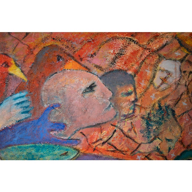 Florence Putterman (1927 - 2021) - Allusive Metaphors XII - Acrylic & Sand on Canvas - 36" H x 60" W About the Artist...