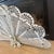 Mid 20th Century Victorian Revival Folding Fan Brass Painted Winged Griffin Fireplace Screen For Sale - Image 4 of 8