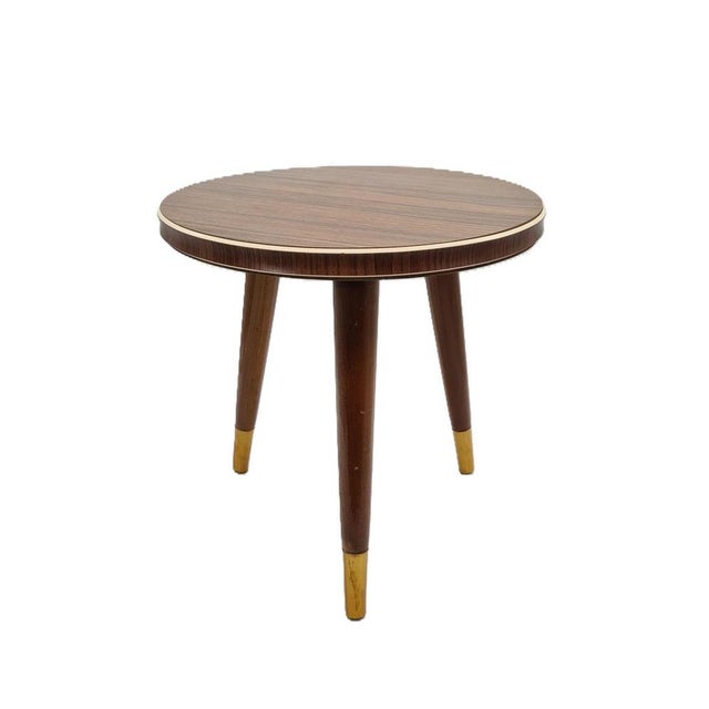 Rockabilly Side Table in Laminated Wood, Germany, 1970s For Sale - Image 10 of 10