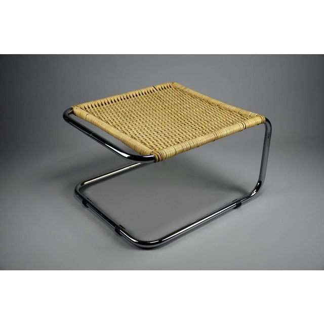 Khaki Set of B35 Lounge Chair and Hocker by Marcel Breuer for Thonet, 1970 For Sale - Image 8 of 15