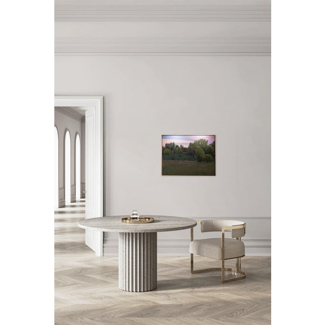 Where Evening Rests by Michael Magrin | Oil on Canvas Landscape With Trees at Dusk For Sale - Image 10 of 14