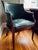 Midcentury Green Leather Club Chair With Nailhead Trim in the Style of Hickory Chair For Sale - Image 13 of 14