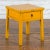 Vintage Chinese Distressed Finish Yellow Lacquer 1-Drawer Side Table For Sale - Image 4 of 13