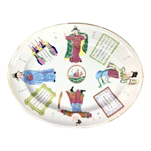Chinese Famille Rose 'Wu Shuang Pu' Platter