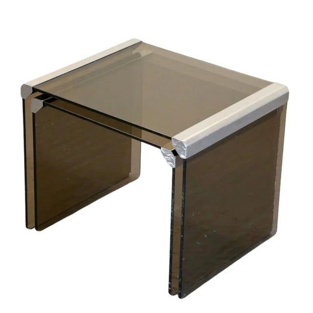 Mid-Century Modern Italian Tris T35 Nesting Tablesby Pierangelo Gallotti, 1960s, Set of 2 For Sale - Image 3 of 9