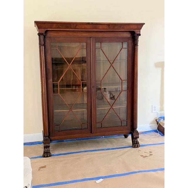 Antique Empire Cabinet For Sale - Image 9 of 11