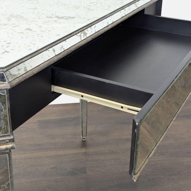 Currey & Company Mirrored Console Table For Sale - Image 9 of 10