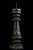 Antique Carved Wooden Candlestick with Gilt and Painted Decoration, 1900 For Sale - Image 3 of 5