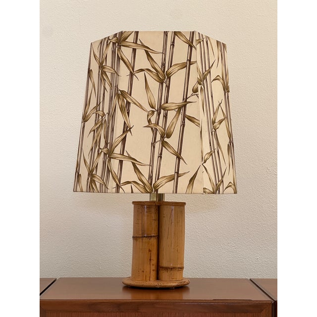 Vintage Bamboo Table Lamp, 1970s For Sale - Image 10 of 10