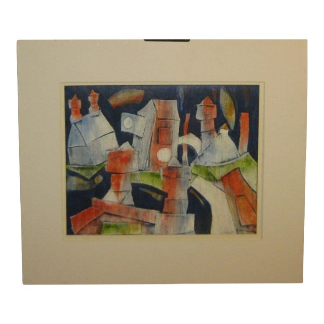 Smelting Company Abstract Painting by Blair Lent For Sale