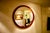 Very large Danish teak mirror from the 1960s, 93cm in diameter, in good condition This piece is attributed to the...